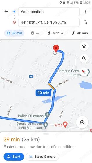 Teren de 800 mp, în Frumușani