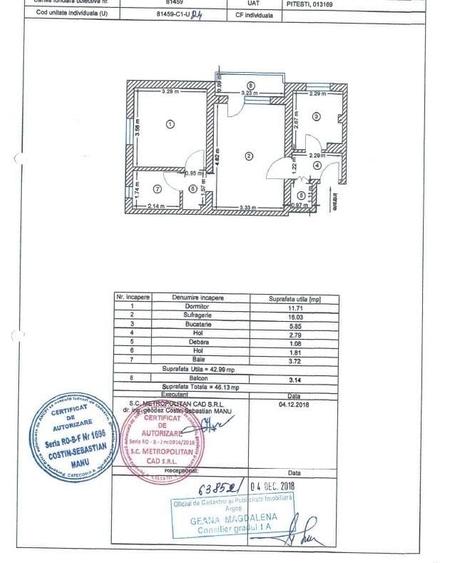 Apartament cu 2 camere semidecomandat în Ceair