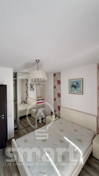Apartament cu 3 camere semidecomandat, mobilat în Între Lacuri