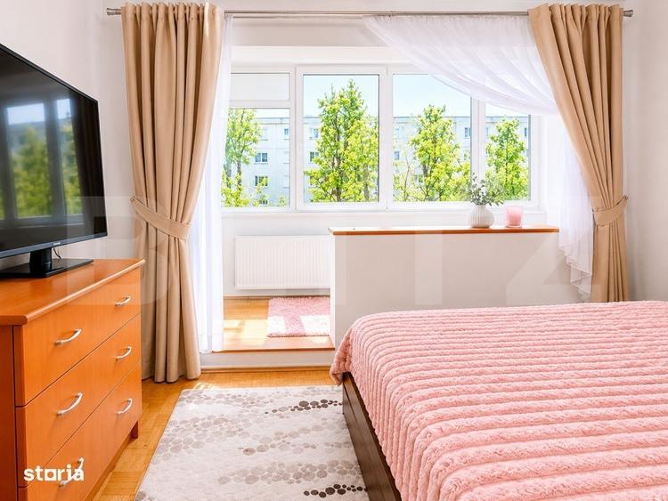 Apartament cu 3 camere semidecomandat, mobilat în Astra