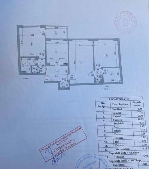 Apartament cu 3 camere semidecomandat în Militari