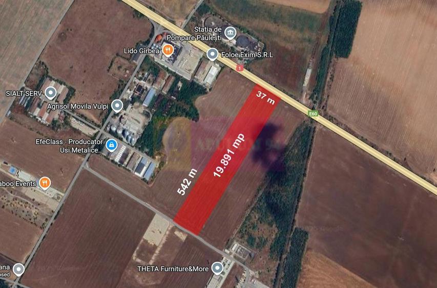 Teren agricol extravilan de 19891 mp, în Păulești
