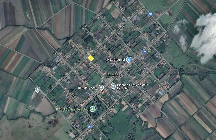 Teren de 1880 mp, în Berechiu