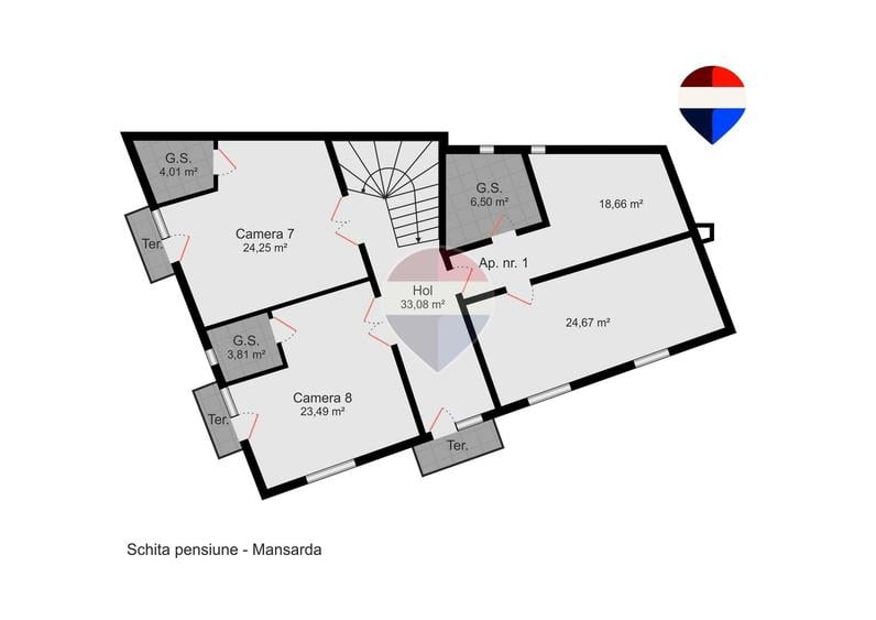 Spațiu comercial, de 755 mp, în Sânmartin