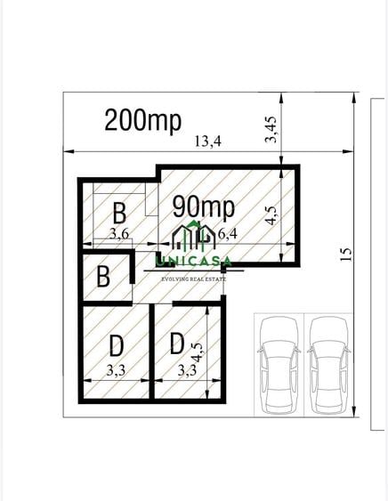 Casă cu 3 camere cu Teren 200 Mp în Vlădești