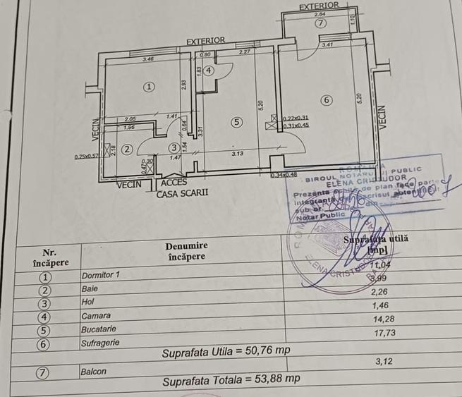 Apartament cu 2 camere decomandat, mobilat în Orizont
