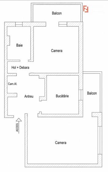Apartament cu 2 camere decomandat, mobilat în Micălaca