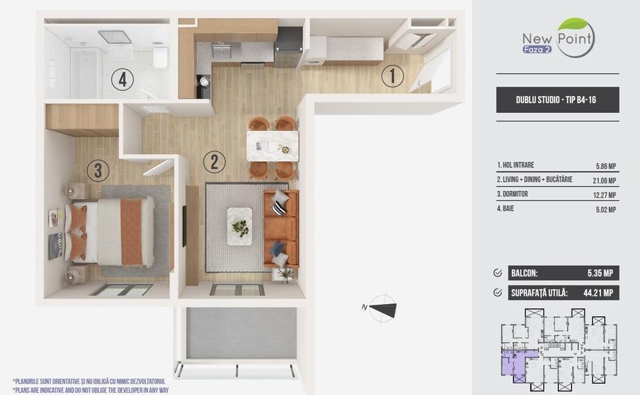Studio dublu - Avans 10.000 euro - 19