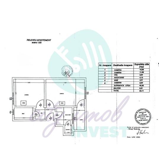 Apartament cu 2 camere decomandat în Baba Novac