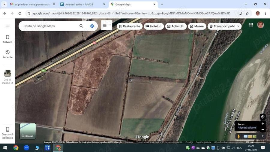 Teren de 10000 mp, în Exterior Vest