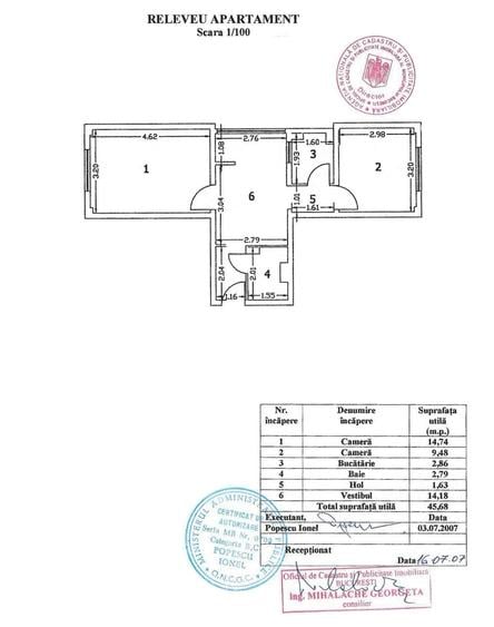 2 camere transformat in 3 | Centrală proprie | Metrou Lujerului - 12