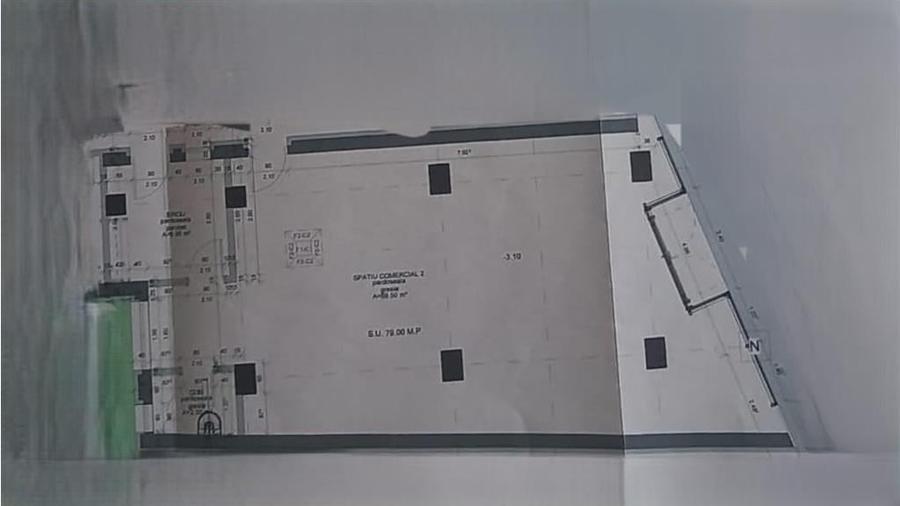 Spatiu comercial 79mp parcare zona Turnisor - 1
