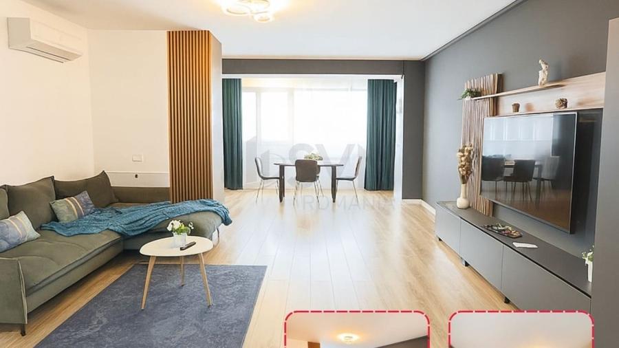 Apartament cu 2 camere decomandat, mobilat în Central