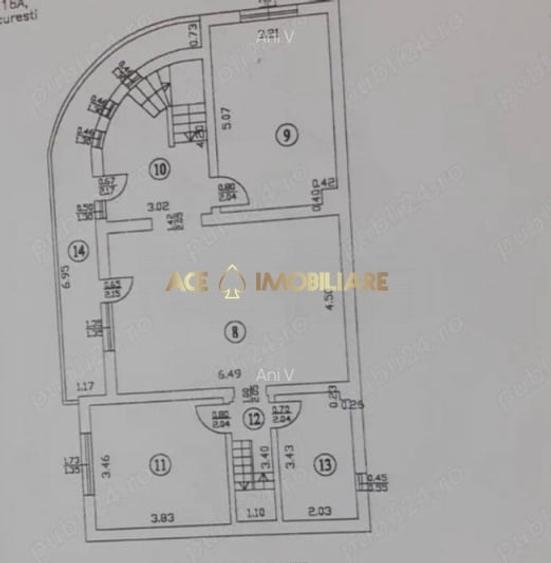Casă individuală cu 6 camere cu Canalizare în Mihai Bravu