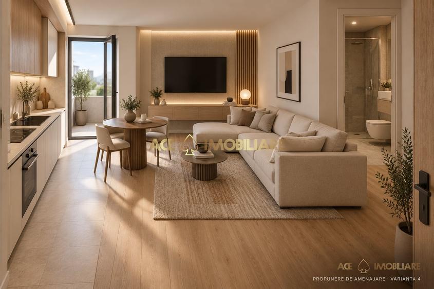 Apartament cu 3 camere decomandat în Popești-Leordeni