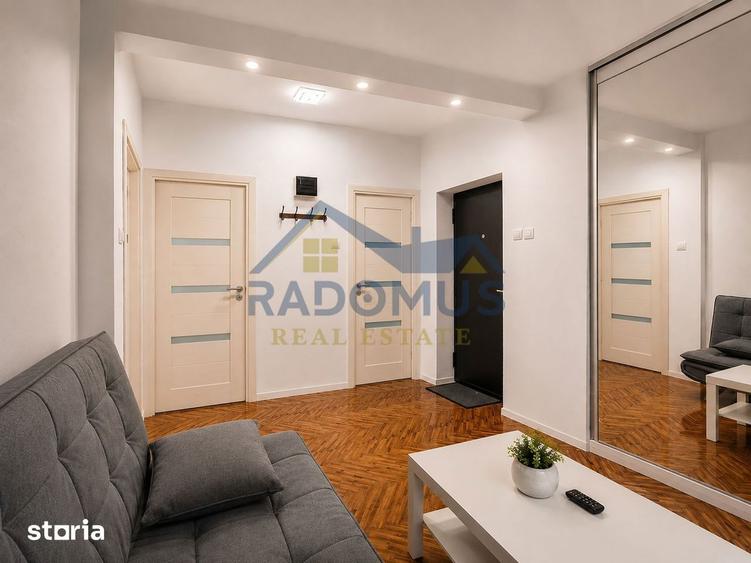 Apartament cu 3 camere, mobilat în Cantacuzino