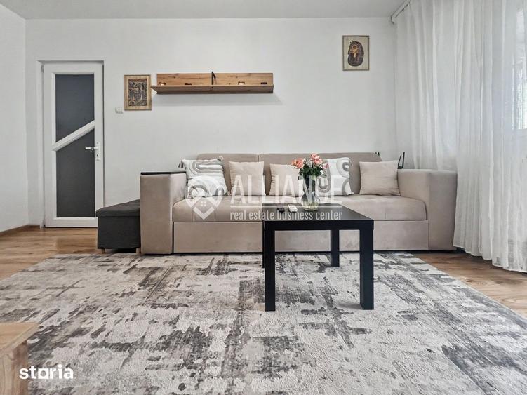 Apartament cu 2 camere, mobilat în Km 4