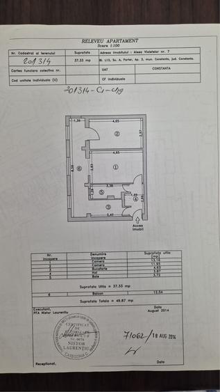 Apartament cu 2 camere decomandat în Casa de Cultură