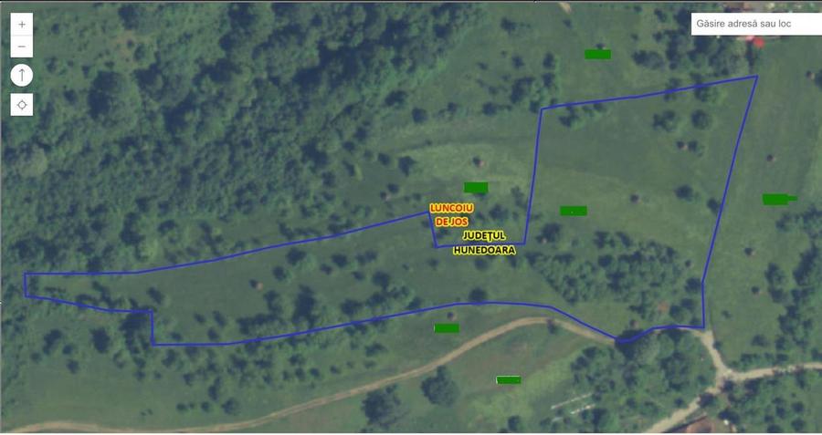 Teren intravilan de 11423 mp, în Luncoiu de Jos