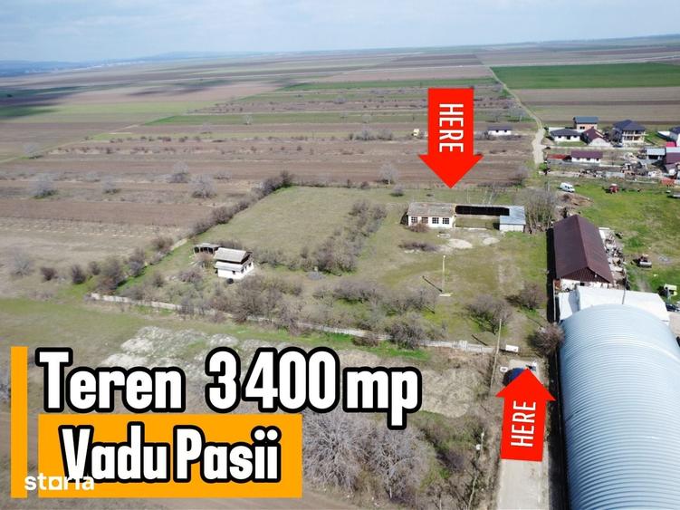 Teren de 3500 mp, în Vadu Pașii