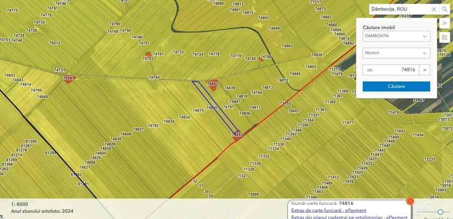 Teren agricol extravilan de 15977 mp, în Morteni