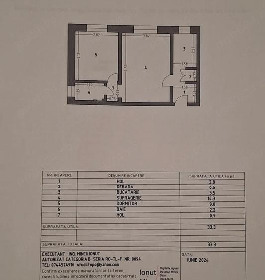 Apartament cu 2 camere semidecomandat, mobilat în 23 August