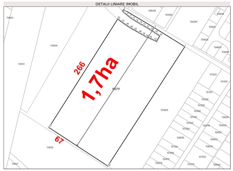 Teren agricol intravilan de 17000 mp, în Cristian