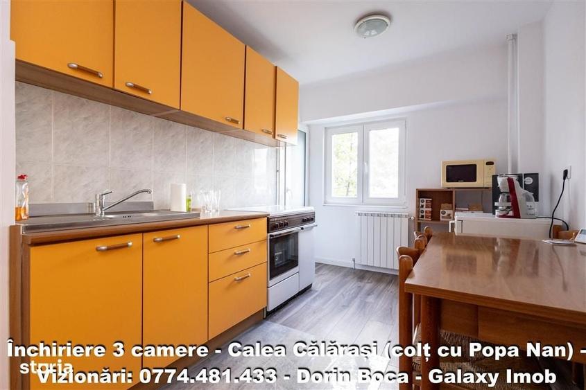 Apartament cu 3 camere decomandat în Calea Călărașilor