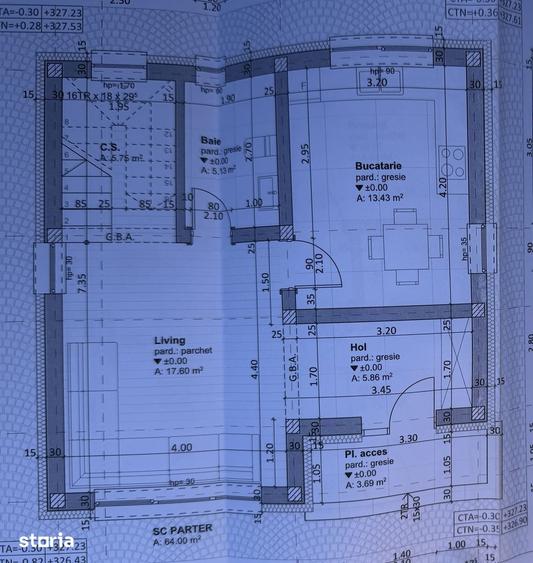 Casă cu 3 camere cu Teren 640 Mp în Central