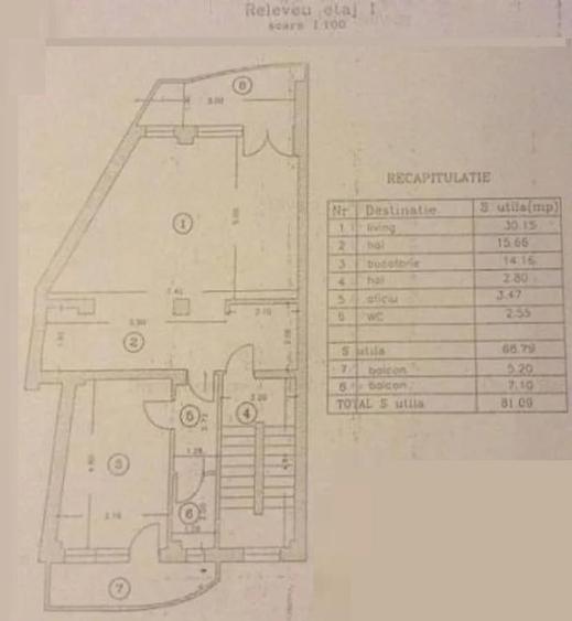 Apartament cu 2 camere semidecomandat în Cotroceni