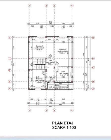Casă cu 4 camere în Vânători