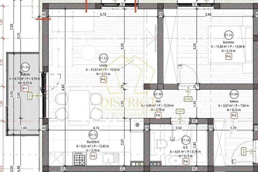 Apartament cu 2 camere semidecomandat în Urseni