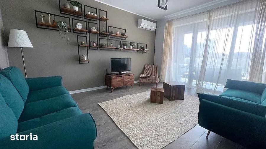 Apartament cu 2 camere, mobilat în Pipera