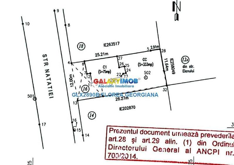 Teren intravilan de 333 mp, în Dămăroaia