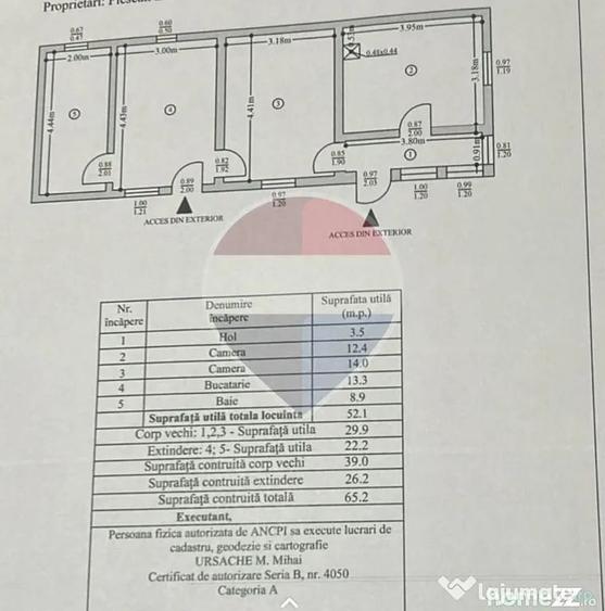 Casă cu 3 camere cu Teren 1043 Mp în Dochia