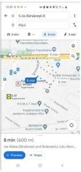 Garsonieră decomandată în Păcii