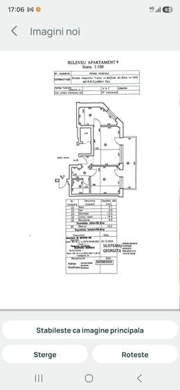 Apartament cu 2 camere semidecomandat în Central