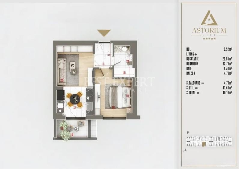 Apartament cu 2 camere decomandat în Theodor Pallady