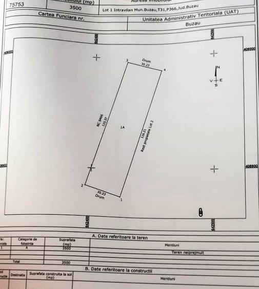 Teren Construcții intravilan de 3500 mp, în Orizont