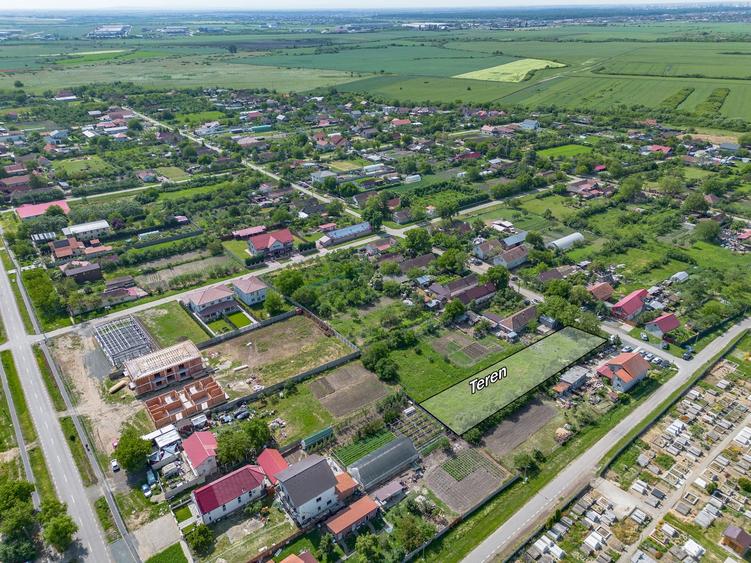 Teren Construcții intravilan de 1448 mp, în Cerneteaz