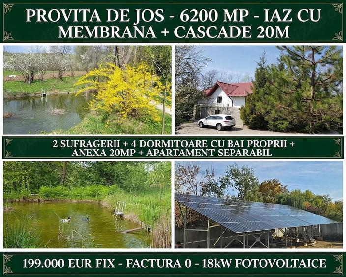 Casă cu 6 camere cu Teren 6200 Mp în Provița de Jos