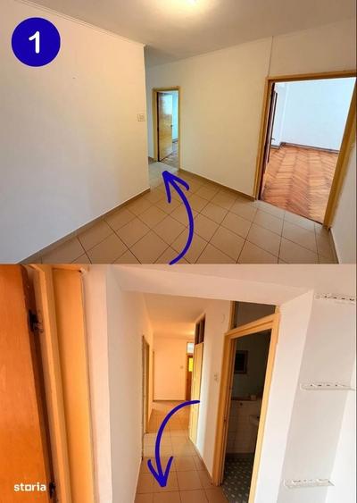 Apartament cu 3 camere decomandat în Calea București