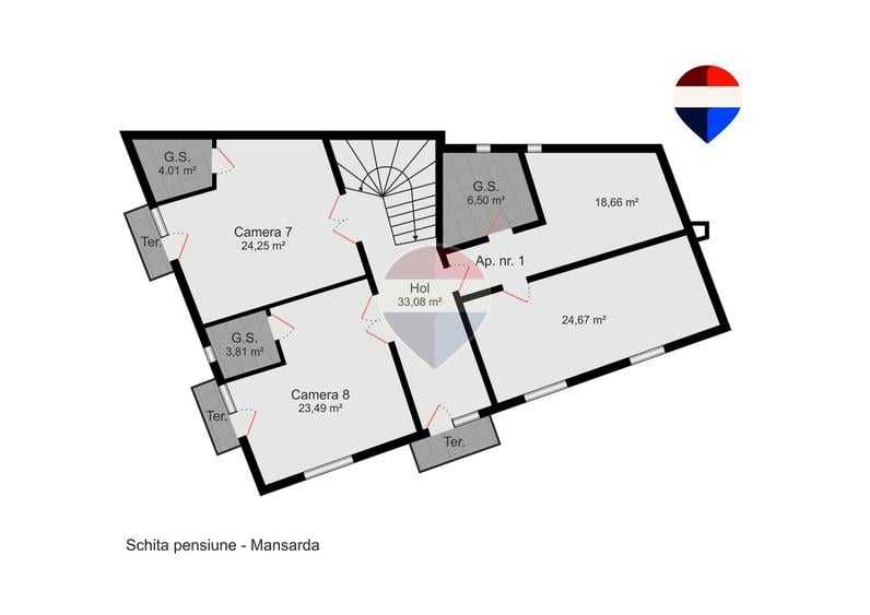 Spațiu comercial, de 755 mp, în Sânmartin