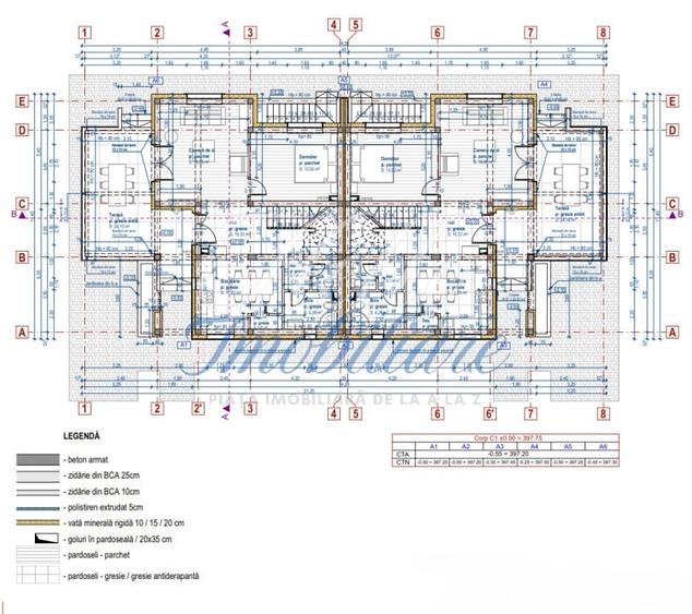 Duplex cu 5 camere cu Canalizare în Gilău