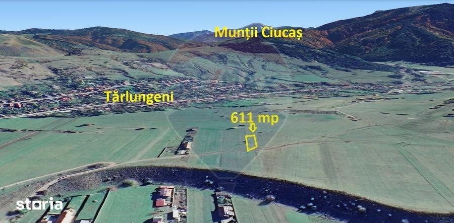 Teren de 611 mp, în Tărlungeni
