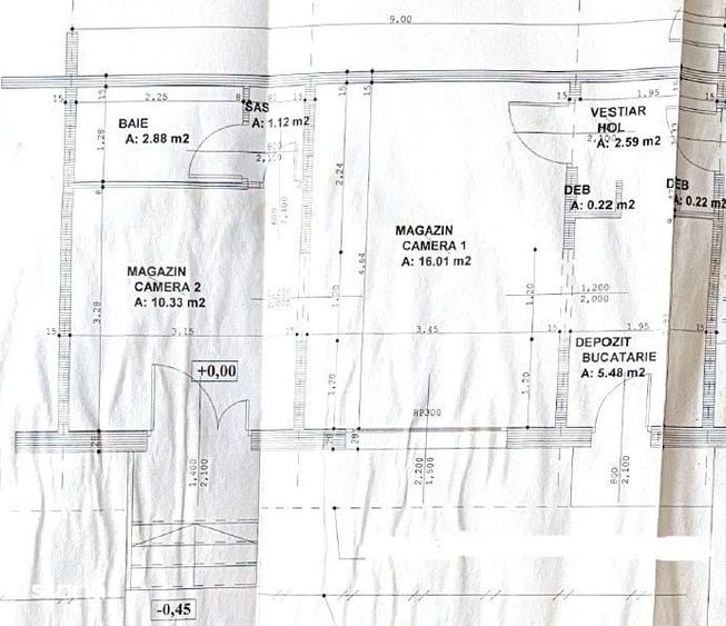 Spațiu comercial, de 38 mp, în Central