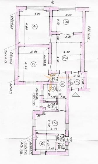 Apartament cu 3 camere semidecomandat în Universitate