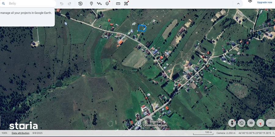 Teren de 400 mp, în Bălcești