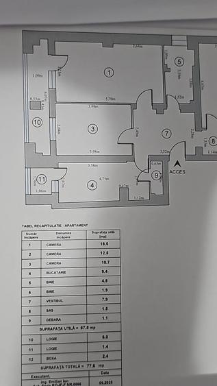 Apartament cu 3 camere decomandat în Dristor