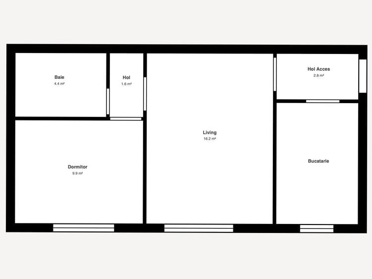 Apartament cu 2 camere semidecomandat, mobilat în Girocului